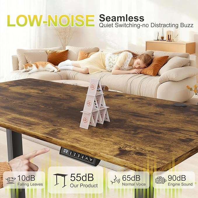 Escritorio Ajustable Electrico Standing Desk 114x60 cm Rusti miniatura 5