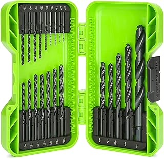 Greenworks 21 Piece Black Oxide Drilling Bit Set