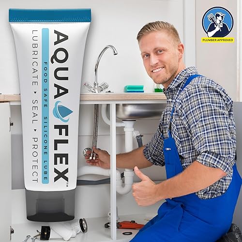 Miniatura 8 de Aqua Flex Grasa lubricante de silicona prémium  Grado alimenticio registrado por la NSF  Solución de lubricante versátil para piscina y spa, juntas