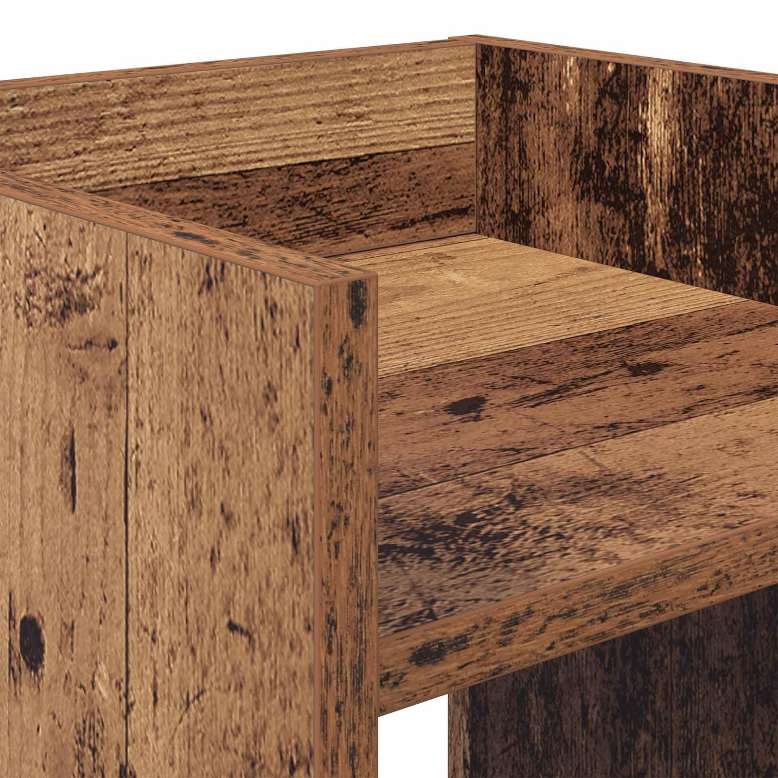 Supporto per piante in legno composito, 30 x 30 x 80 cm, per interni