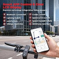 Vista 6 de 10/8.5" E Scooter for Adults 19 MPH Sport Escooter 350W Motor, Electric Scooter 15-22 Miles Range, Bearing 265 LBS/APP Control