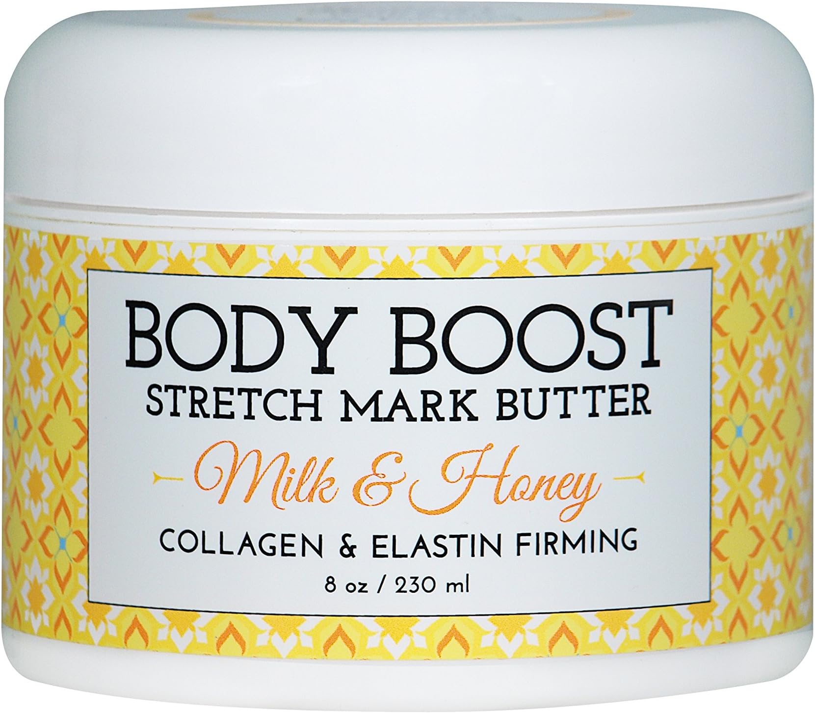 Body Boost Milk & Honey Stretch Mark Butter- Safe for Pregnancy and Nursing- Repair Stretch Marks and Scars- Paraben, Phenoxyethanol Free