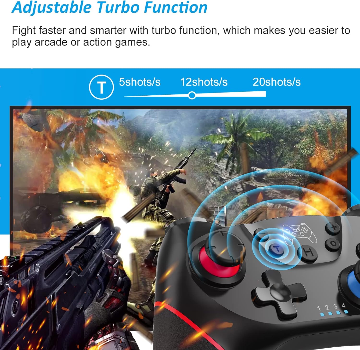 Hоttеѕt Sаlе [2022 New Version] CuleedTec Wireless Switch Controller, Switch Pro Controller Compatible with Switch/Switch Lite, with Gyro and Gravity Sensor, Dual Shock and Turbo Function with Charging Cable