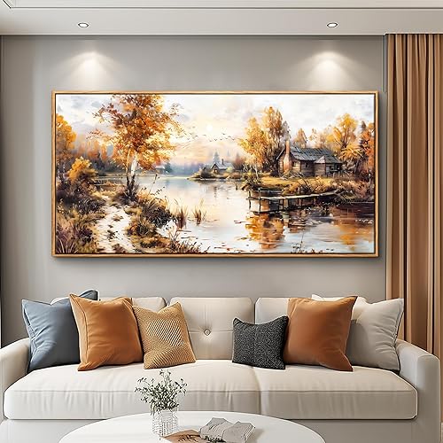 Miniatura 15 de QIYILEXWART Arte de Pared en Lienzo con Marco de Madera Para Sala de Estar Decoración de Pared Para Dormitorio Oficina Decoración de Pared Pintura