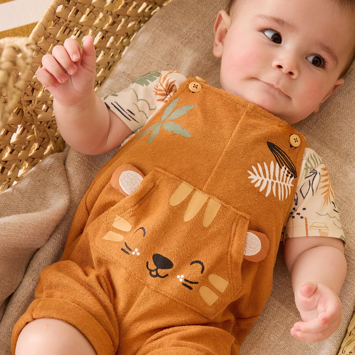 Petit Béguin - Ensemble salopette bébé et t-shirt en éponge Mio