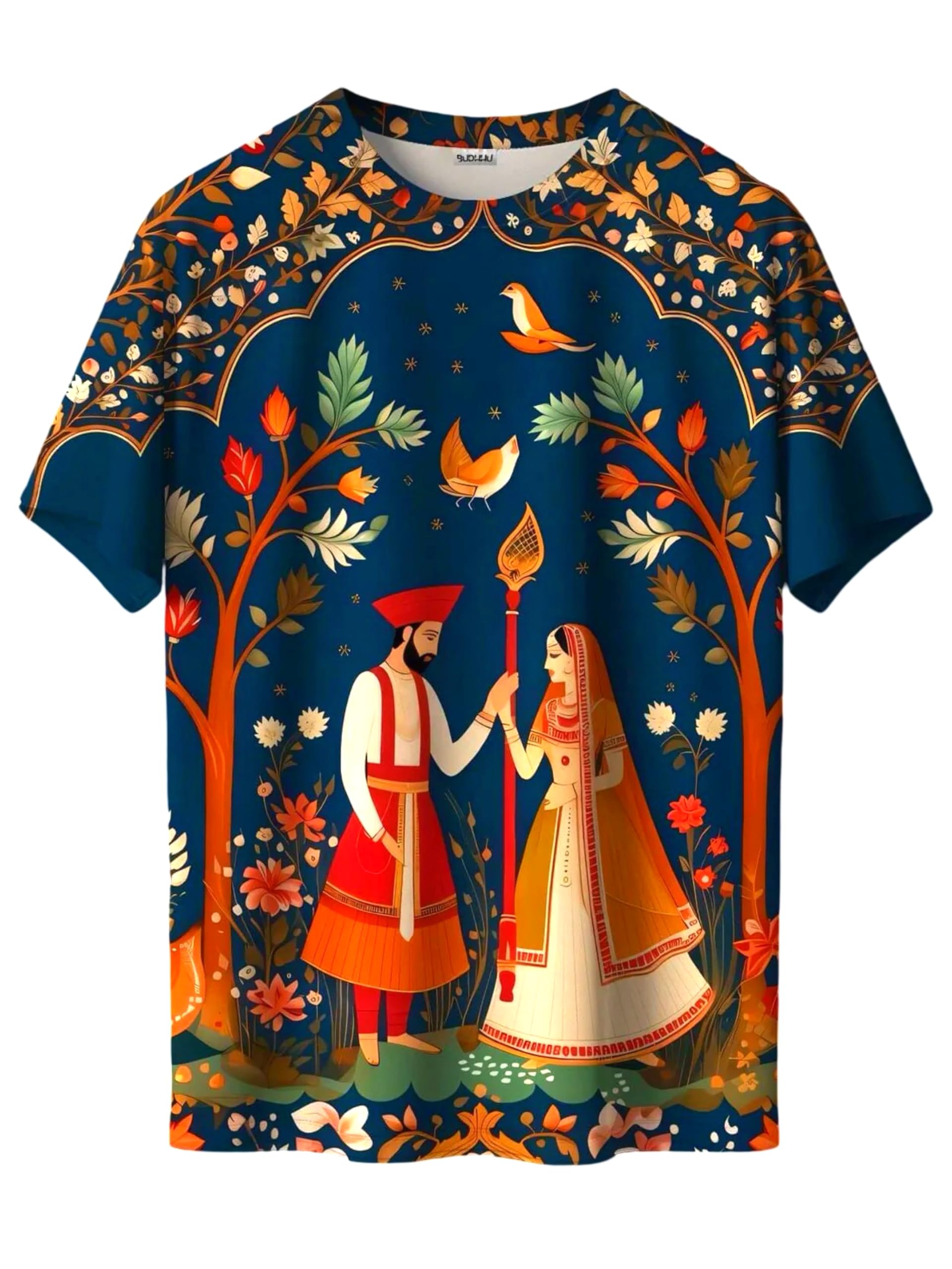 Anime Dragon Warrior Graphic T-Shirt, Bold Japanese Art Style, All-Over Print, Streetwear Casual Tee for Men & Women-picture-25