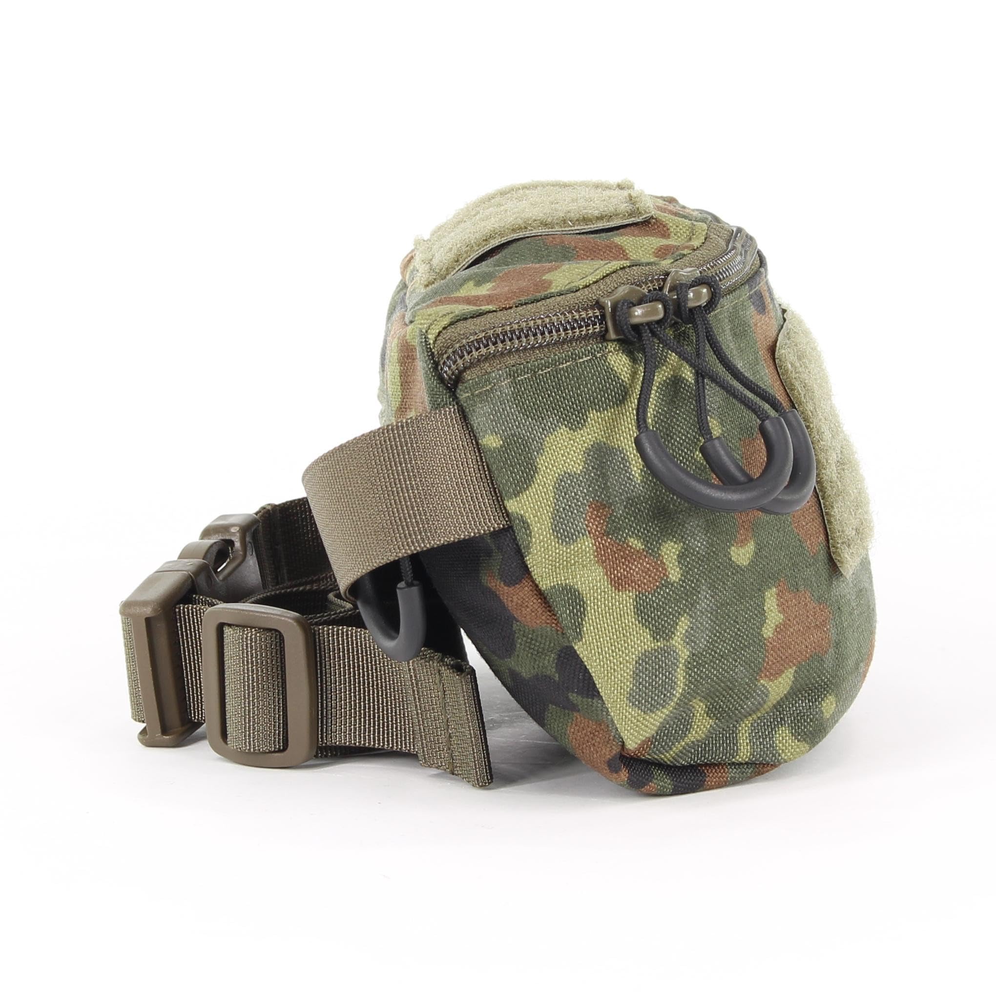 Zentauron Taktische Bauchtasche 1,25L aus Cordura - MOLLE Hüfttasche mit 2 Fächern & Klettfläche für EDC, IFAK & Outdoor - Hüftgurt 70-120 cm - Robuste Gürteltasche für Militär, Wandern & Freizeit