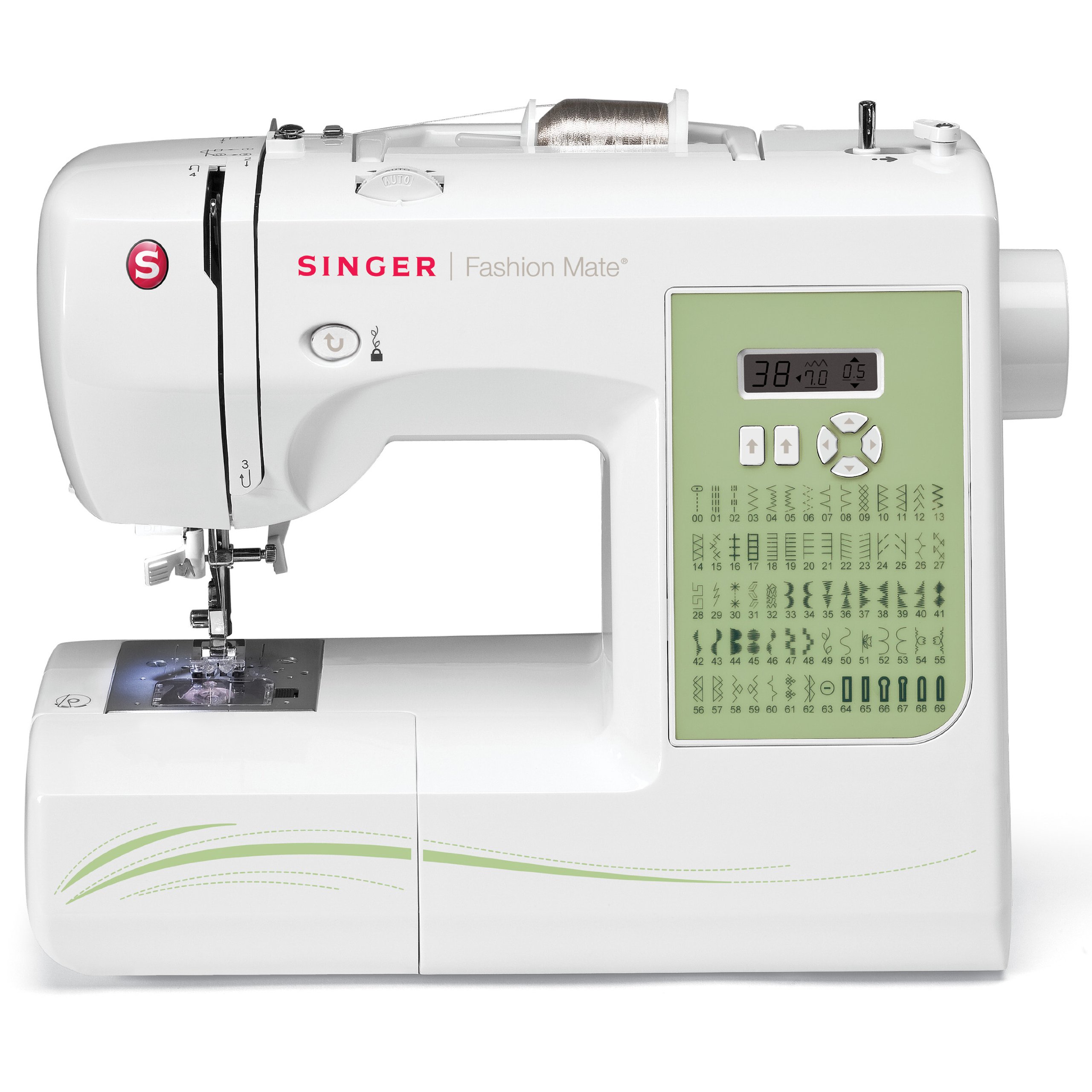 SINGER 7256 Fashion Mate 70-Stitch Computerized Free-Arm Sewing Machine with Automatic Needle Threader