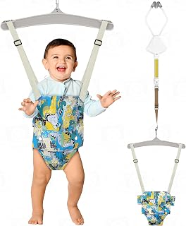 Baby Door Jumper Great for Baby Exerciser, Comfortable Johnny Jumper w Seat and Durable Doorway Jumper for Baby Bounce Jumper, Portable and Easy to Install