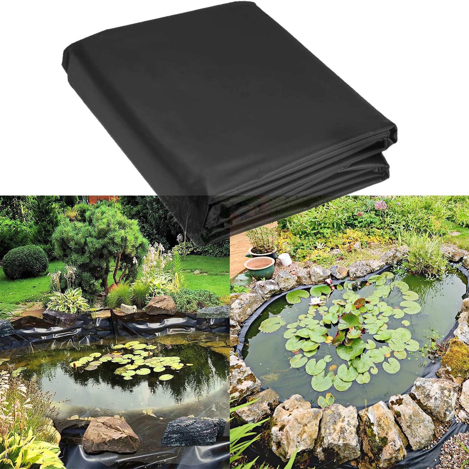 Bâche de bassin en PEHD étanche pour cascade et jardin aquatique