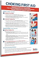 Vista 11 de ZOCO - Póster de primeros auxilios de asfixia - Instrucciones de maniobra Heimlich para bebés, niños y adultos - Laminado 17 x 22 - Letrero