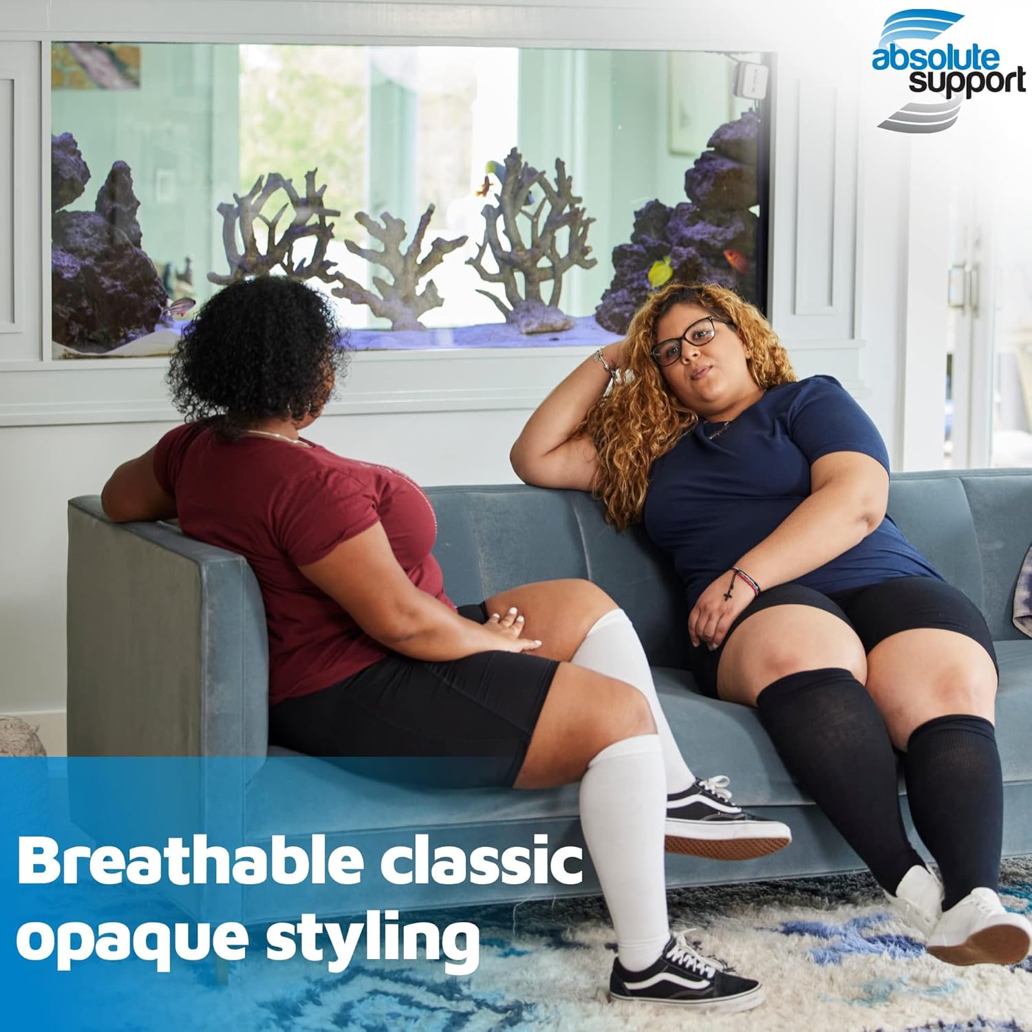 ABSOLUTE SUPPORT Cotton Compression Socks for Women & Men 20-30 mmhg Knee High - Image 5