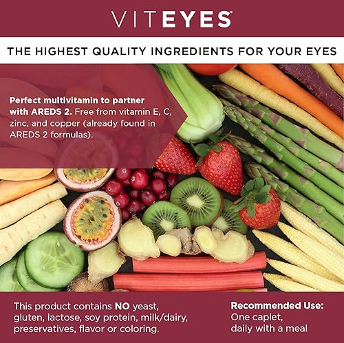 Miniatura 3 de Viteyes Classic AREDS 2 Suplemento multivitamínico complementario, fórmula multivitamínica integral para usuarios de AREDS 2, 90 cápsulas