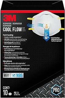 3M 8511 Respirator, N95, Cool Flow Valve (10-Pack)