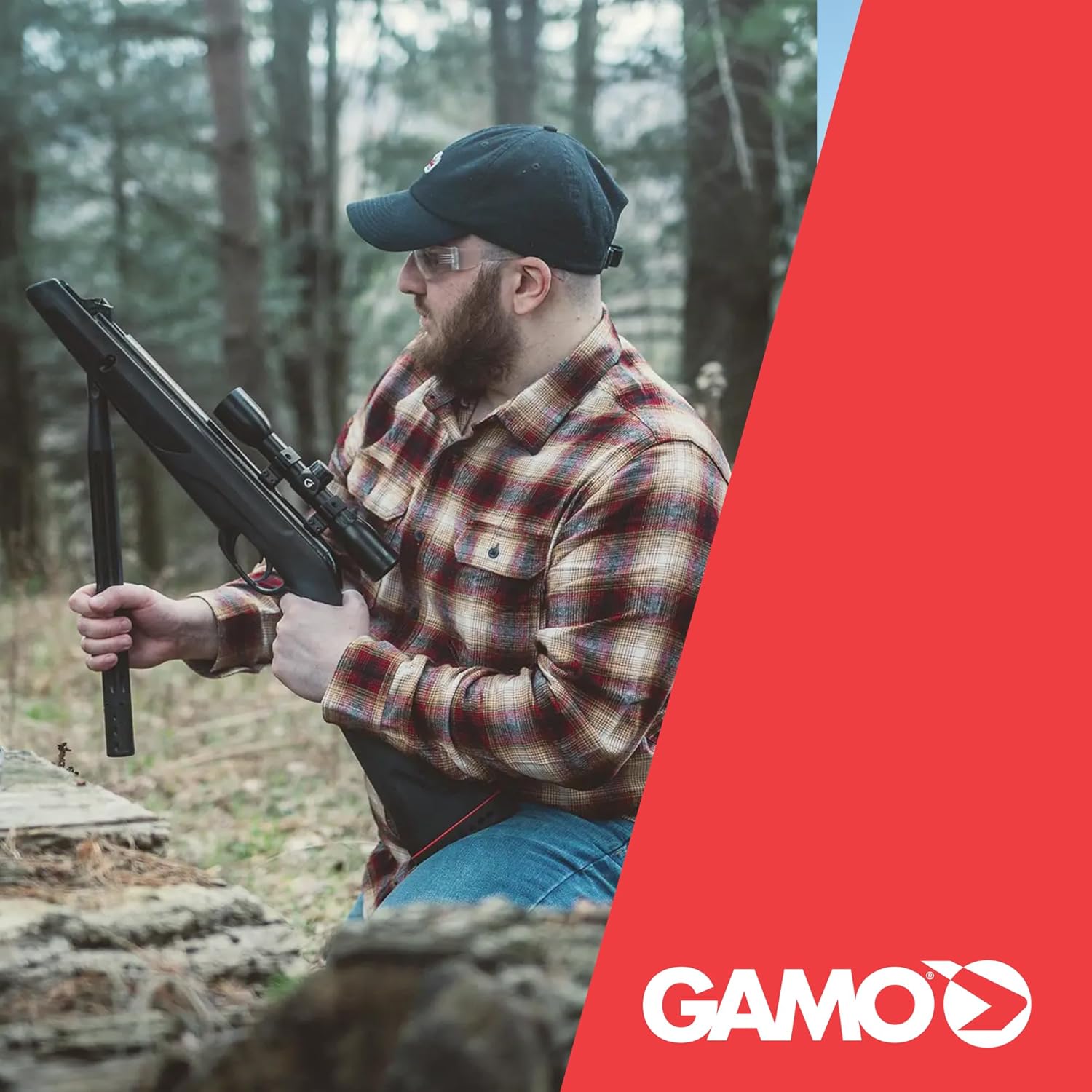 Gamo Wildcat Whisper Caliber Break Barrel Pellet Air Rifle - IGT Gas Piston