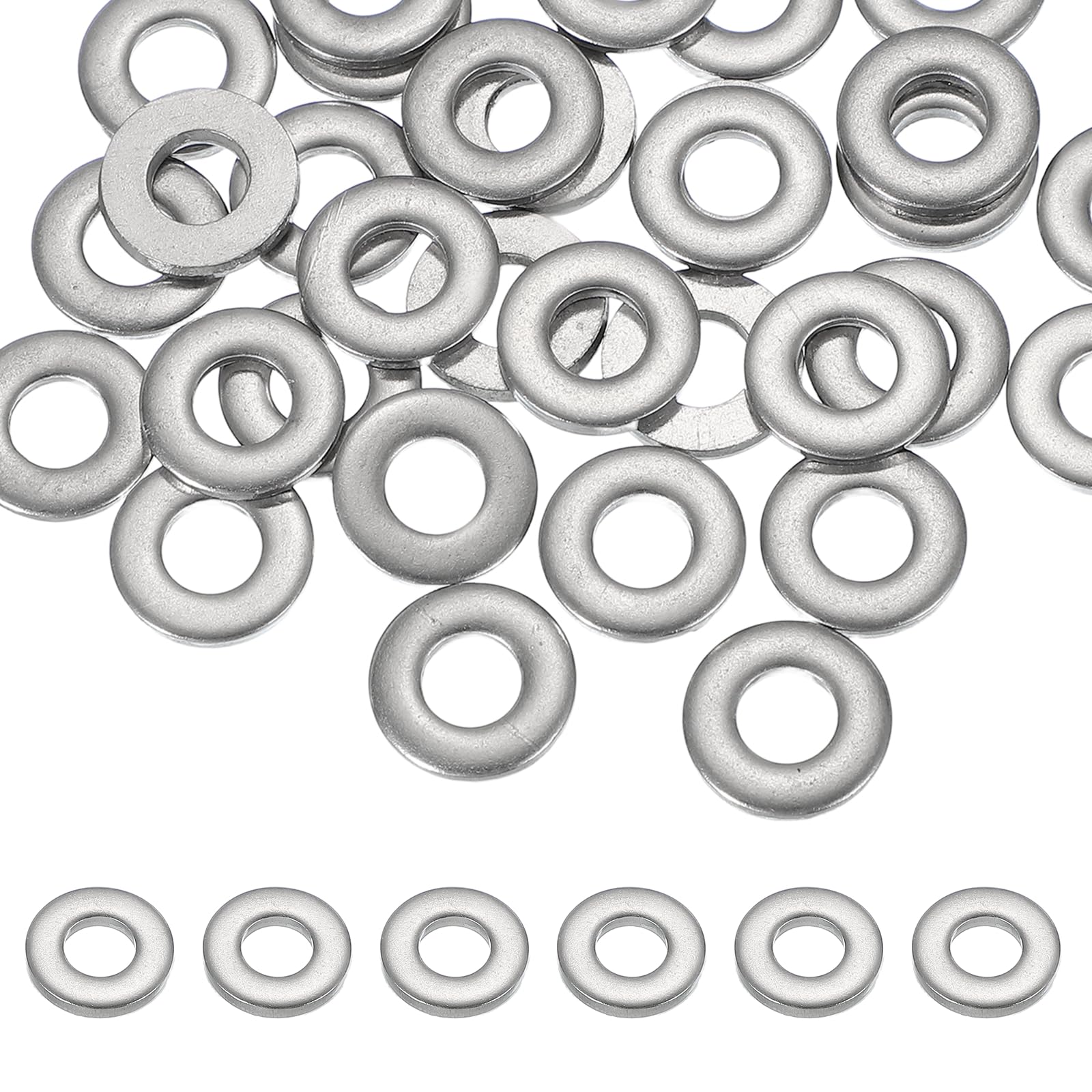 PATIKIL M6 x 14mm Metal Screw Washers Set, 36Pcs 304 Stainless Steel Flat Washers for Screws Bolts Factories Home Outdoor Projects