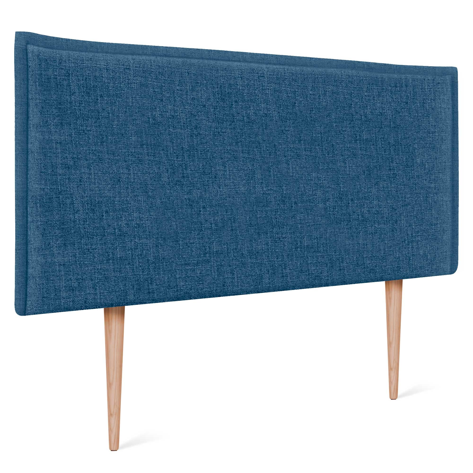 DHOME Solid Natural Linen Headboard with Trim Upholstered Headboard Bed Bedroom Modern Top Trending (Natural Linen, 160 x 105 cm with Legs (Beds 150/160)) — view 60