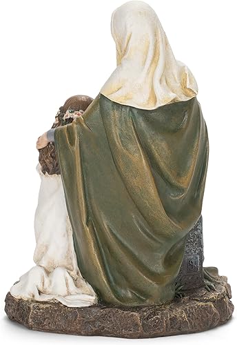 Miniatura 5 de Joseph's Studio de Roman - Figura de Santa Ana de 7 pulgadas, estatua religiosa de decoración del hogar, regalo devocional para oración e inspiración