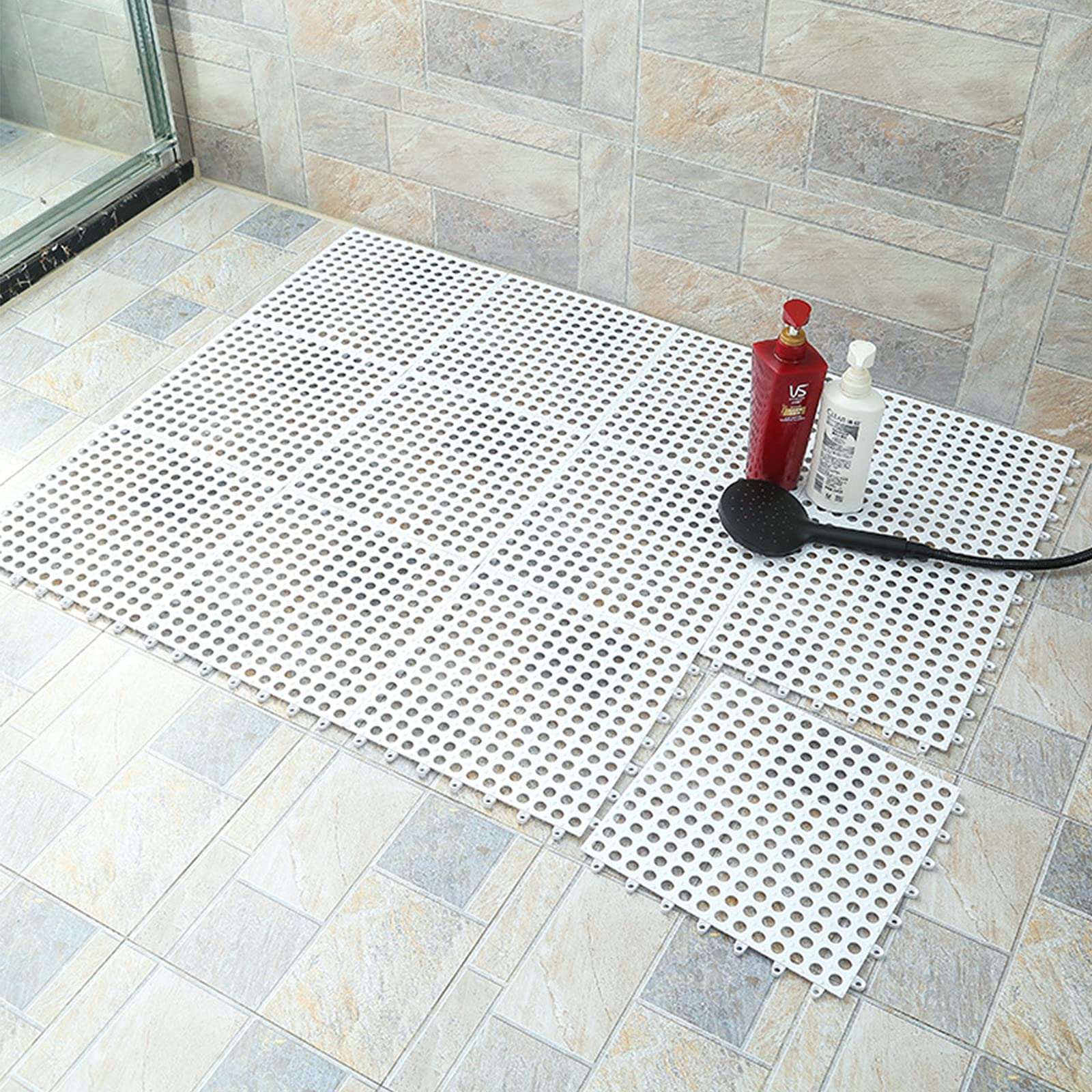 Buy Rubber Interlocking Pvc Floor Tiles,Soft Noslip Pool Shower Mat