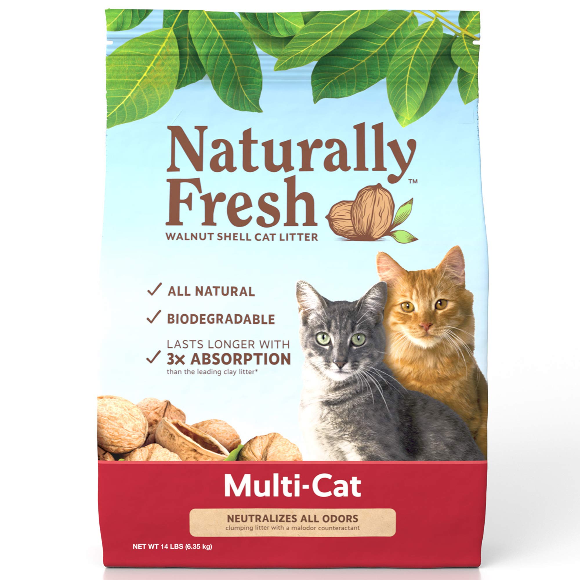 Naturally FreshBlue Buffalo Naturally Fresh Multi-Cat Clumping Litter, 14 lb
