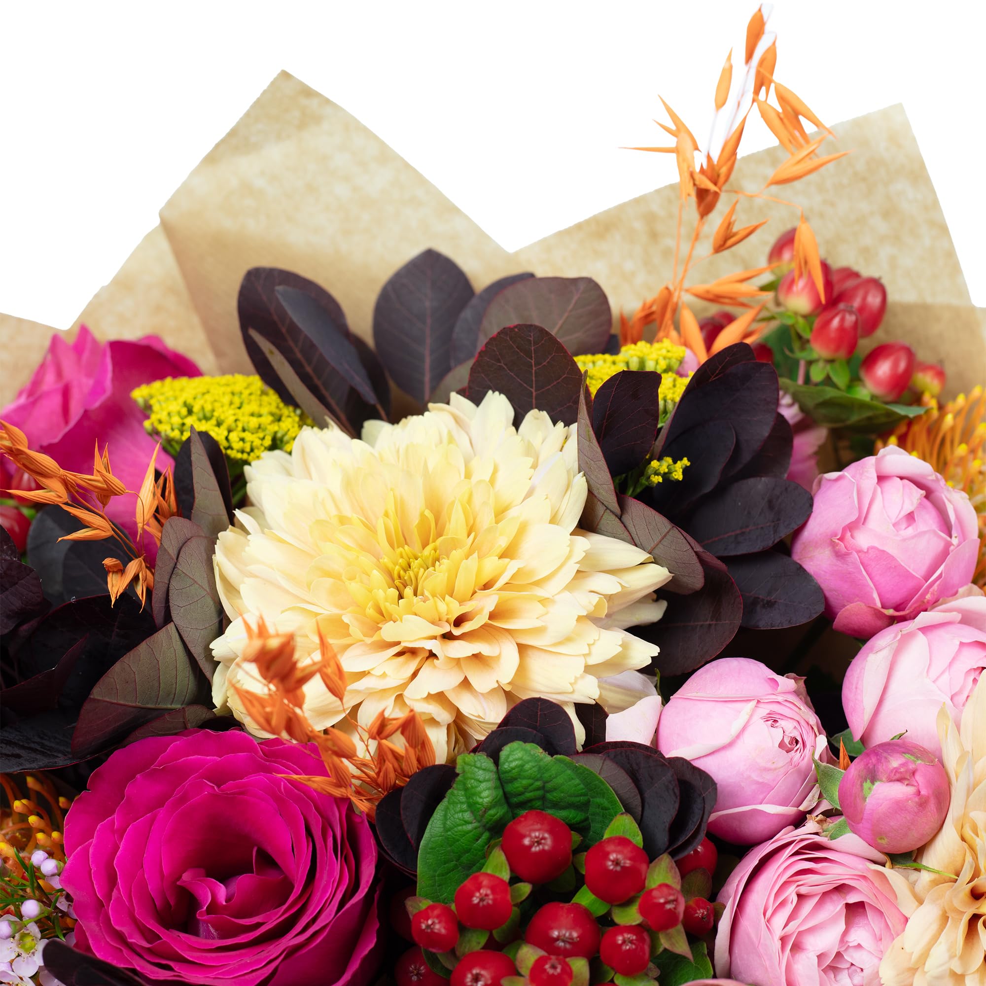 Bouquet « Fire Crush », taille L, longueur de la tige : env. 50 cm, bouquet de fleurs fraîches