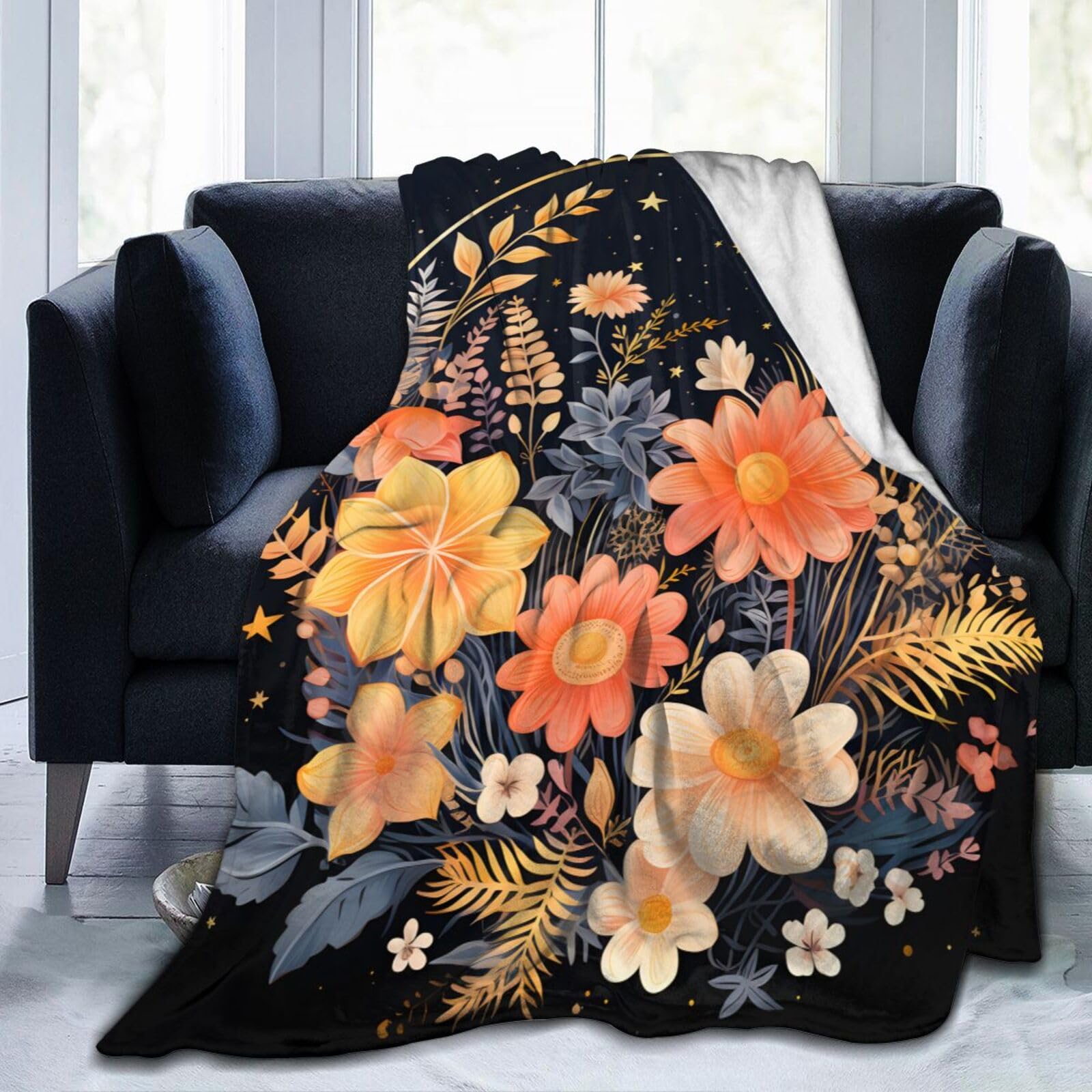 Jeté de canapé fleurs Mexpekil pour protéger le lit de la chambre