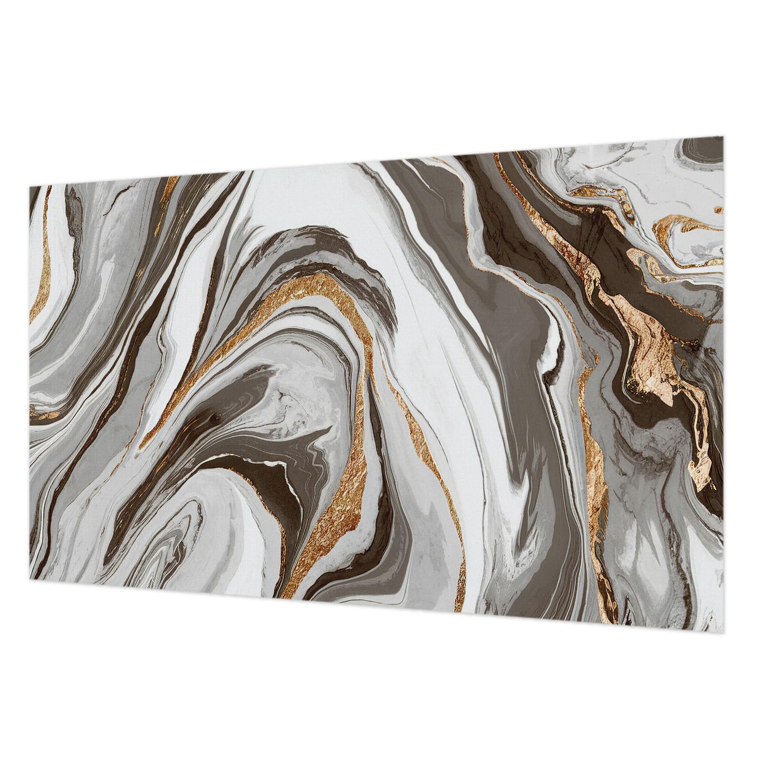 Papier peint intissé salon 416x254 cm tourbillons de marbre avec colle