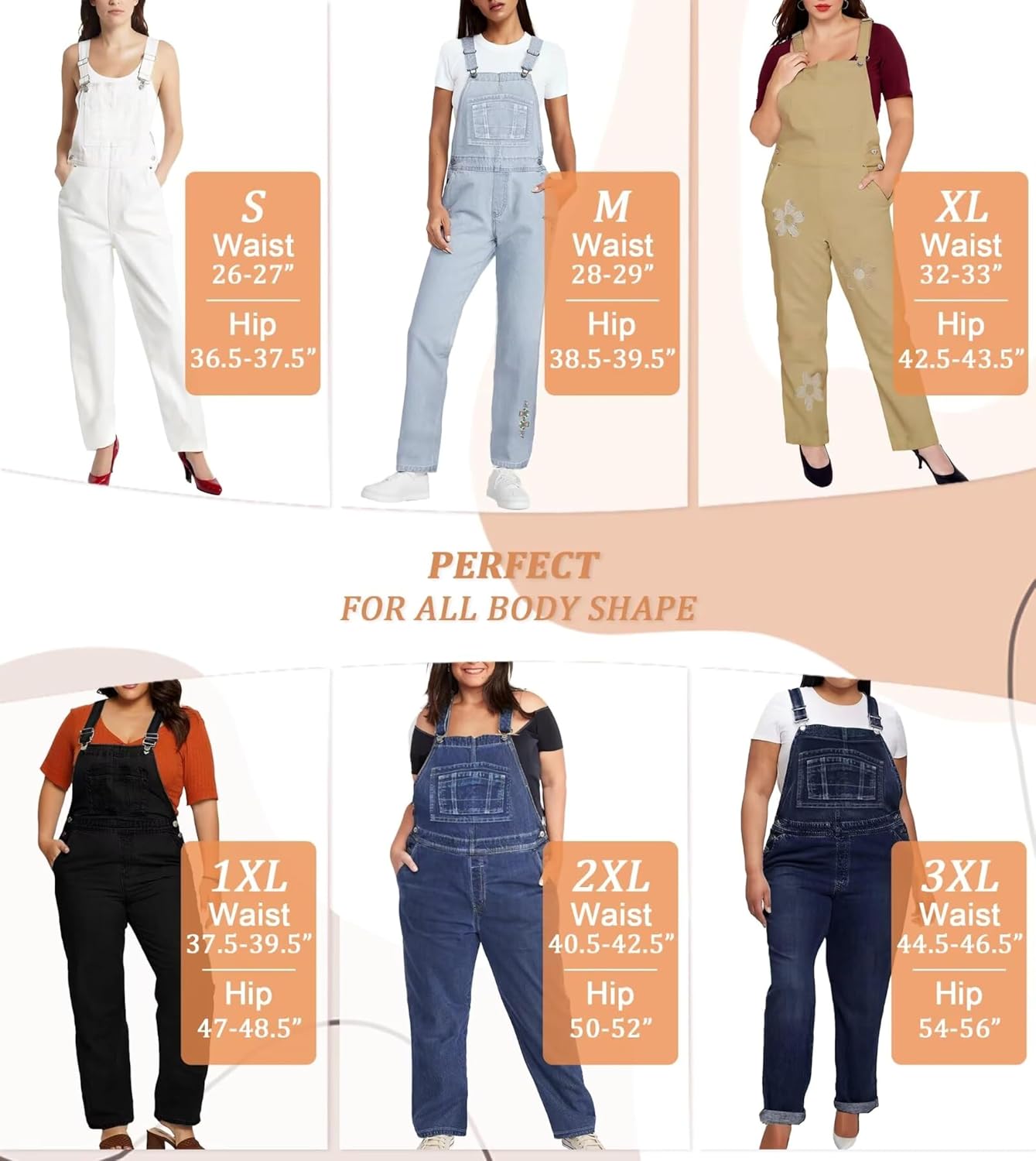 Hybrid & Company Womens Super Comfy Stretch Denim jumpsuit Pants Overalls - Image 5