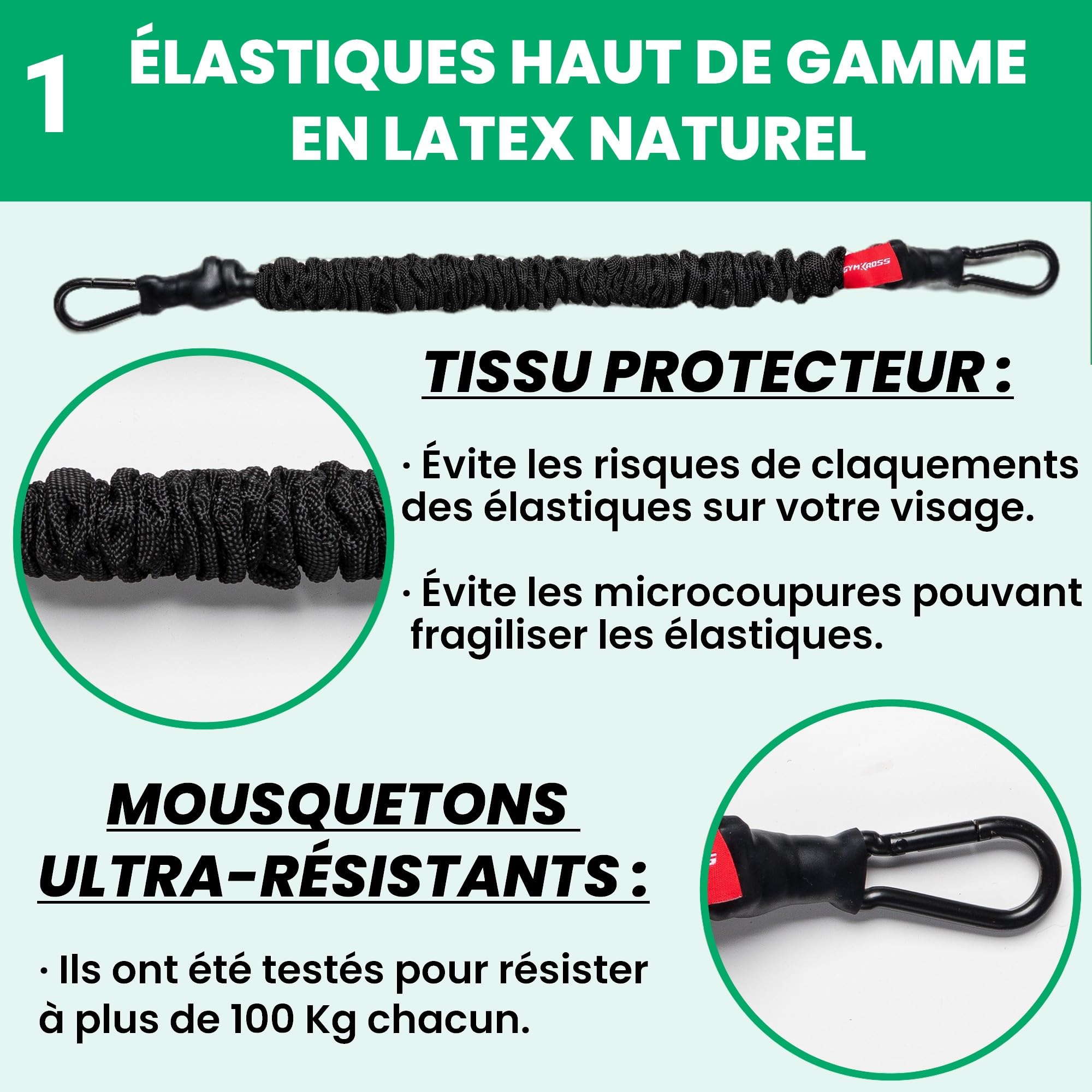 Pack Elastique Musculation avec 10 Bandes de résistance 200 kg en Latex Naturel + Barre Musculation & Sangles de Suspension – Kit Elastique Fitness/Pilates/Sport Maison & Crossfit