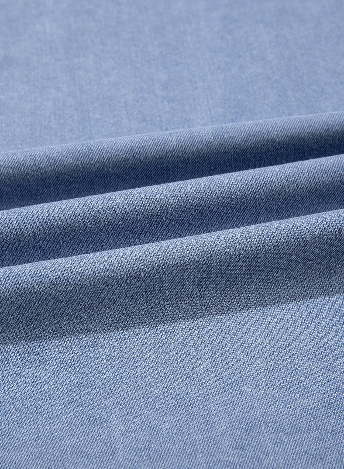 Sidefeel Women Denim Shirt Long Sleeve Button Down Jean Shirts Casual Oversized Trendy Shacket Tops Blouses - Image 6