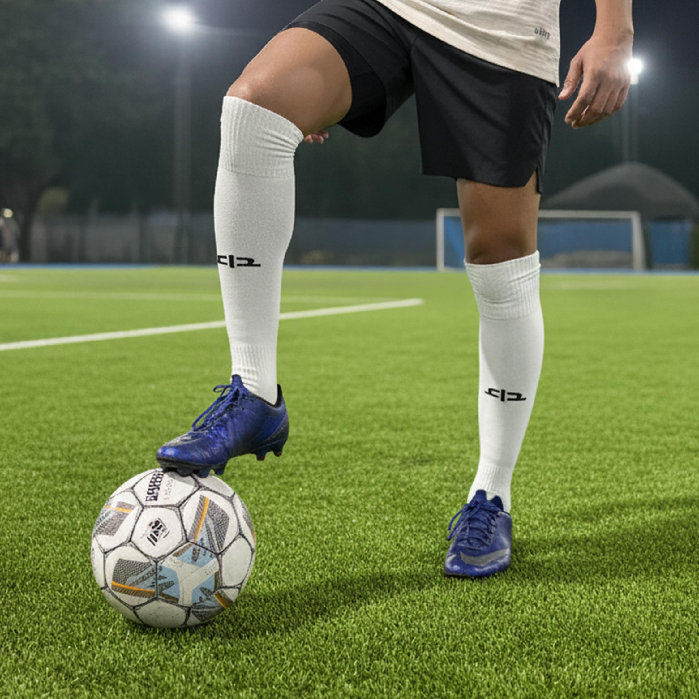HEELIUM Bamboo Football Socks for Men & Women | Odour Free, Superior Grip & Cushioned Base | 3X Softer than Cotton Stockings 4