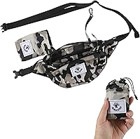 Vista 14 de 4Monster Riñoneras de Senderismo Portátiles, Bolsa de Cintura Resistente al Agua con Correa Ajustable, Bolsa de Pecho de Cruz Ligera y Esbelta