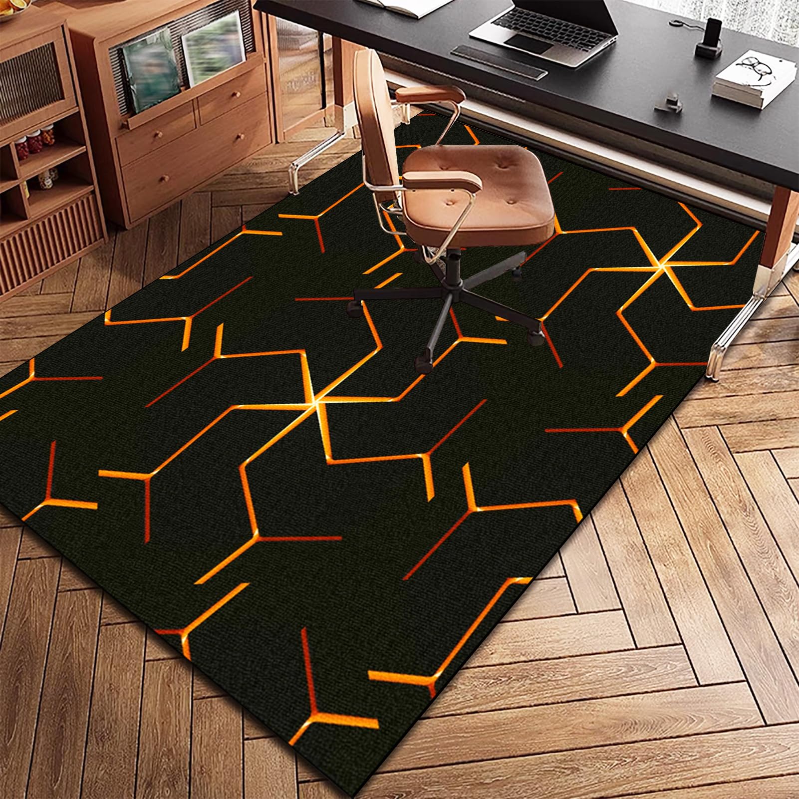 Alfombra Escritorio Suelo Antideslizante Protectora Suelo para Silla de Oficina, Alfombrilla para Silla para Suelos Duros Alfombra Silla Gaming Oficina Protectors Suelo Silla Ruedas 180 x 200 cm