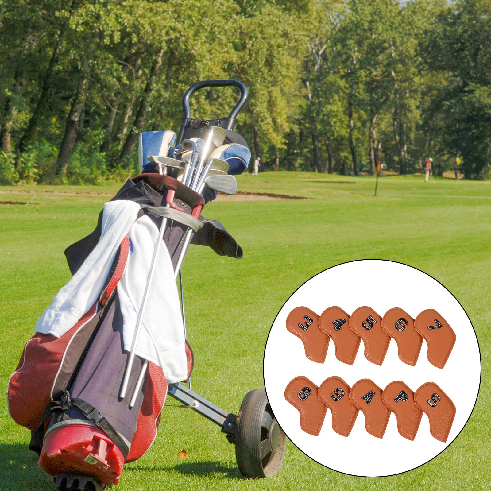 10 fundas protectoras para palos de golf de poliuretano