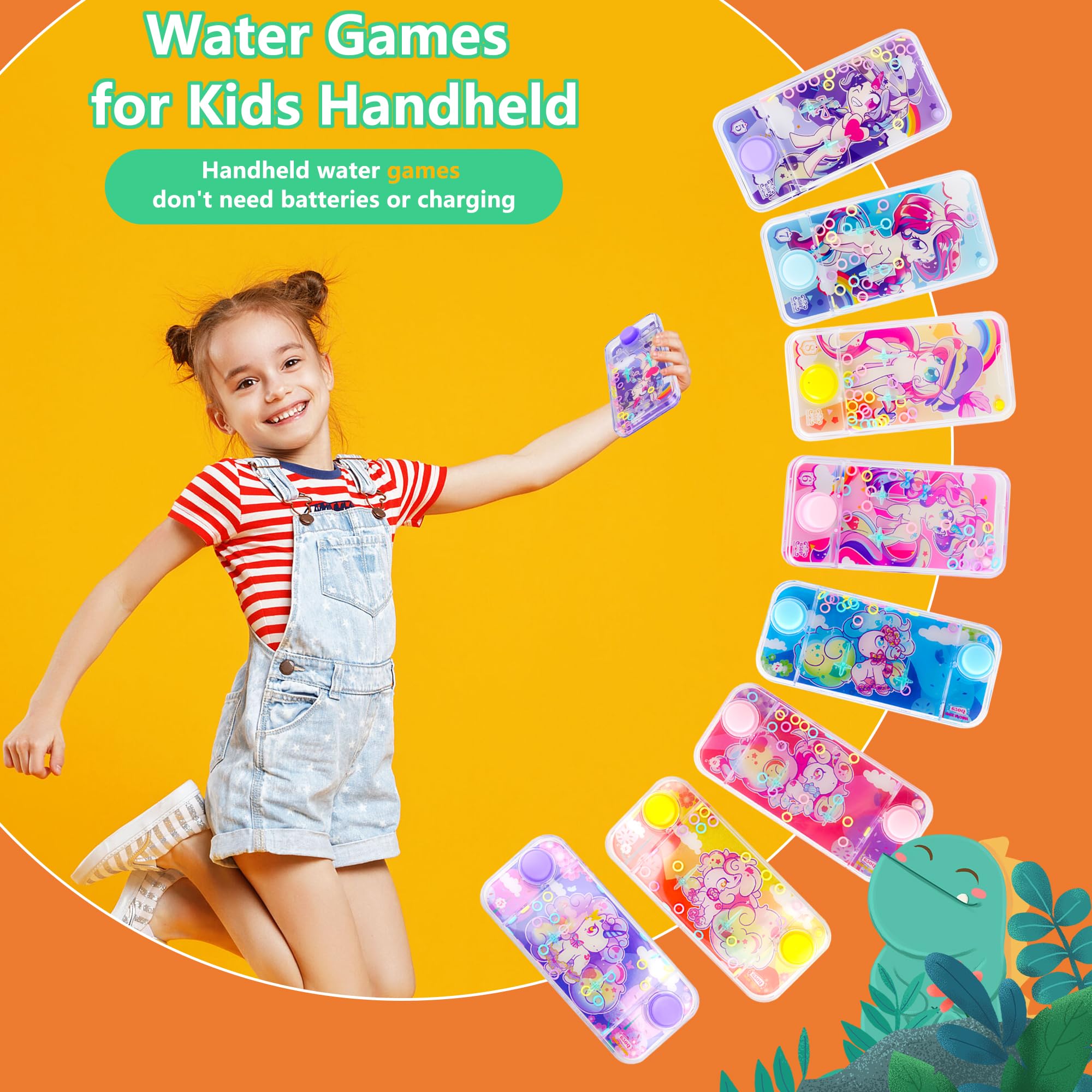 Lot De 4 Jeux D'eau à Anneaux - Jouet Ludique Pour Enfant - Idée Cadeau Anniversaire & Noël - Taille 15,5 X 6,7 Cm - Développe La Coordination