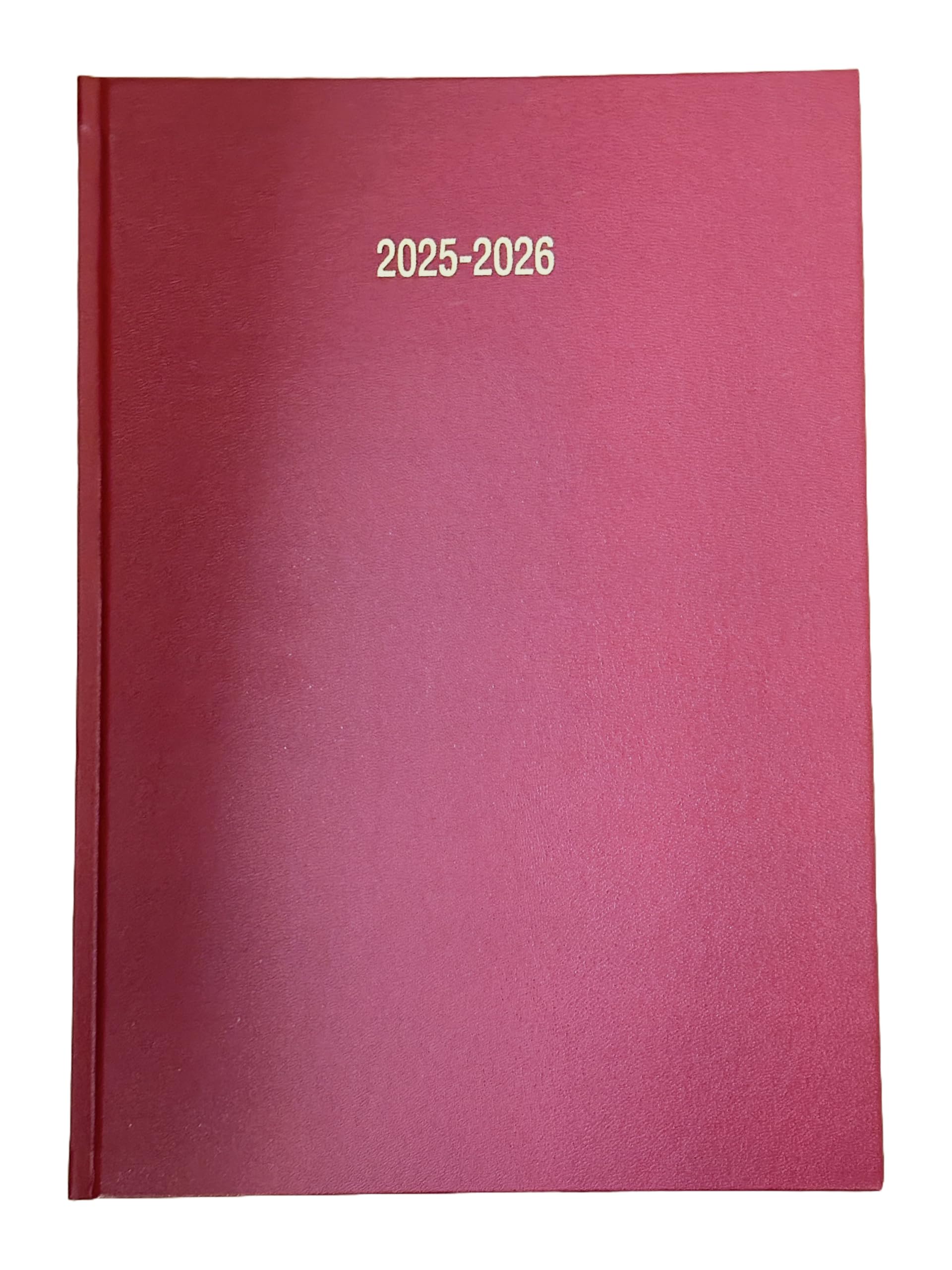 Academic Diary 2025-2026 A5 WTV Week to View - Burgundy/Red, Red / Burgundy