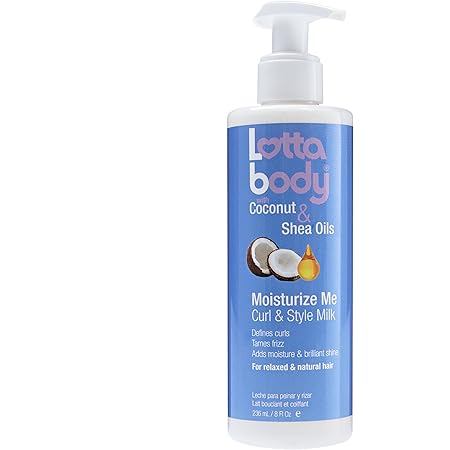 lottabody coconut and shea oils moisturize me curl and style milk
