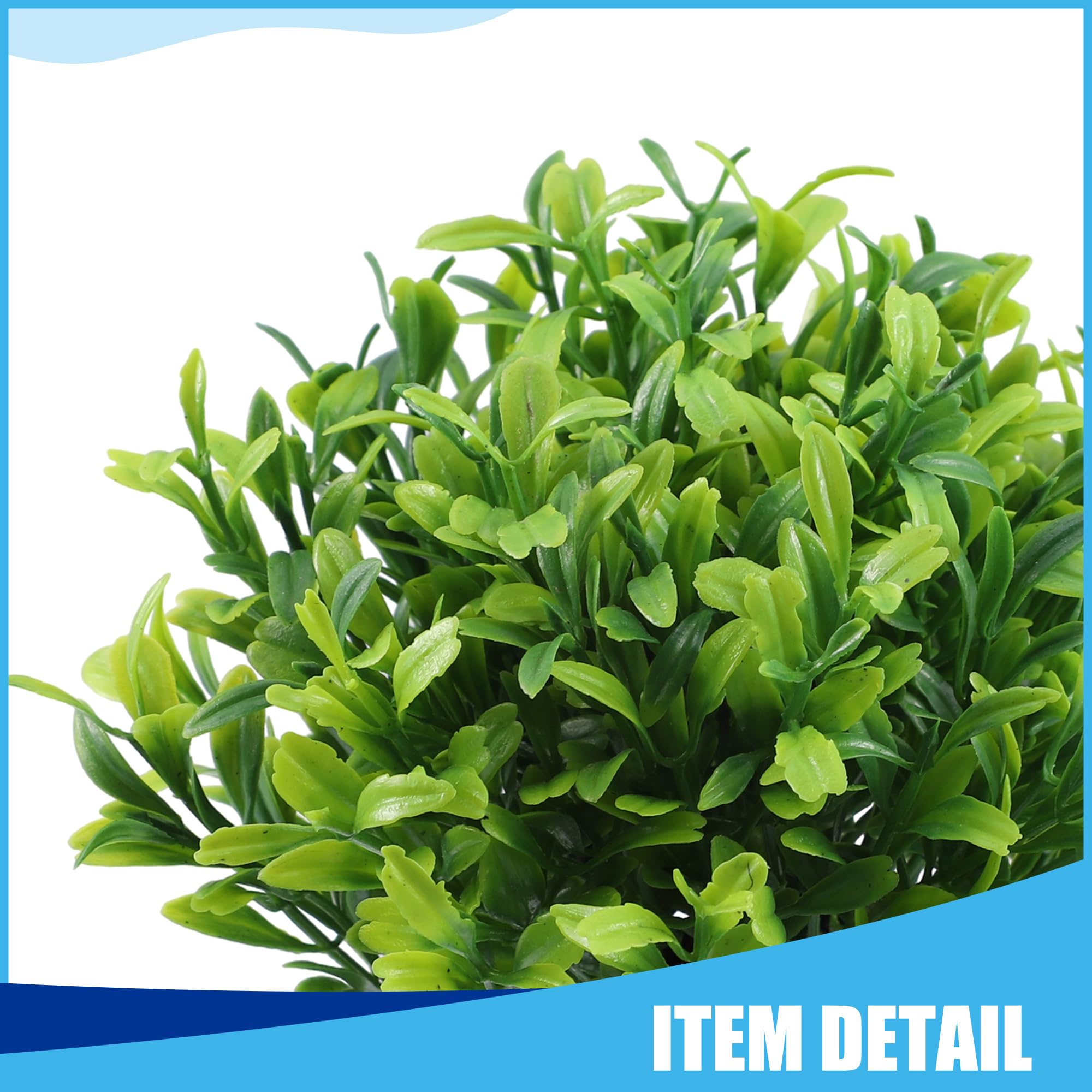 CAPASTEC Aquarium Plastic Plants, Artificial Aquatic Plant for Fish Tank Landscape 4.33 Inch (Green) 2Pcs - Image 4