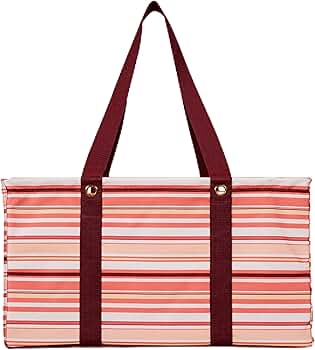 バッグ HLT Vacation Tote bag soda stripe AHOY! Beach Tote Bag , MEDIUM Tote, Black and White Striped
