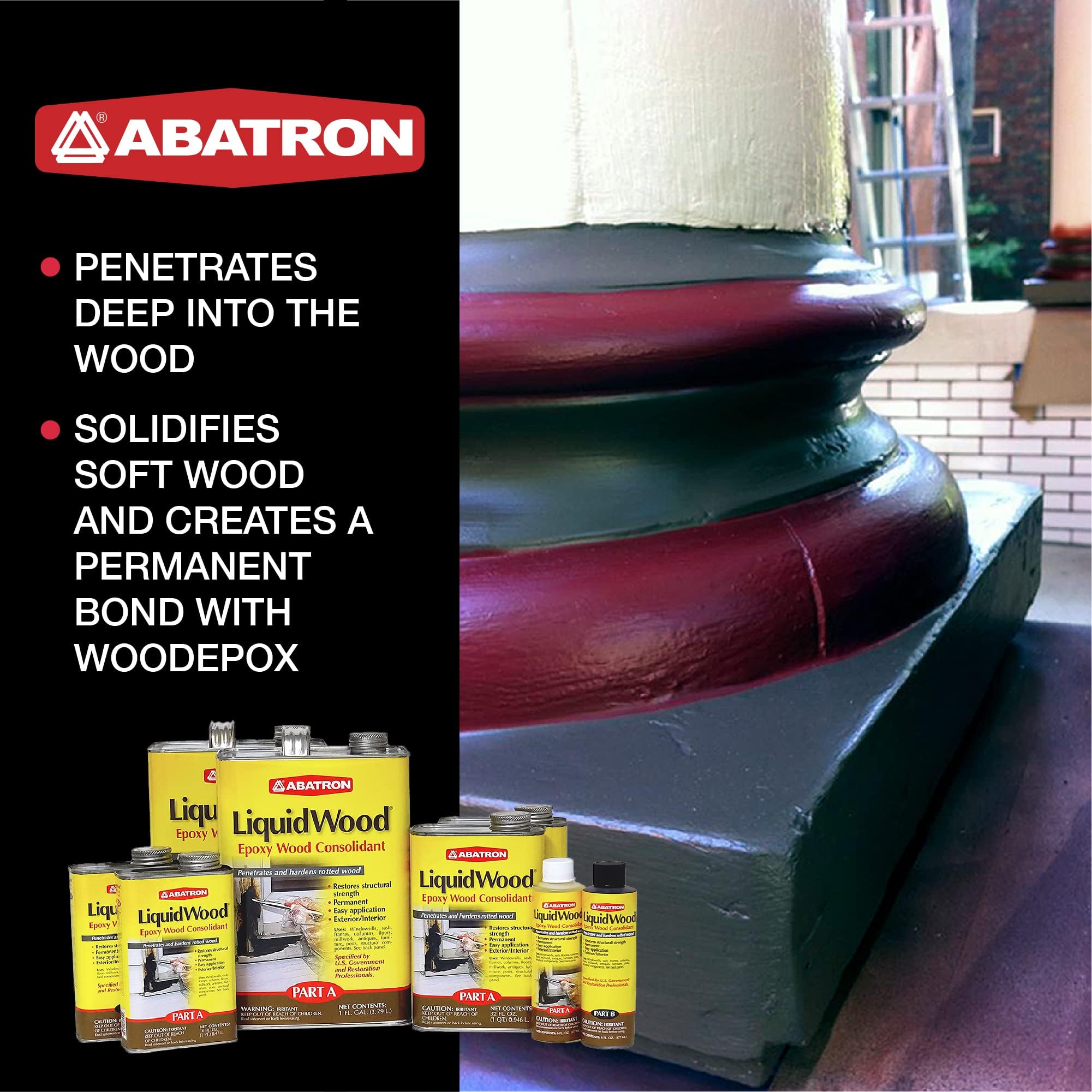 Abatron LW2QKR Colle à bois, transparente, kit de 2 litres