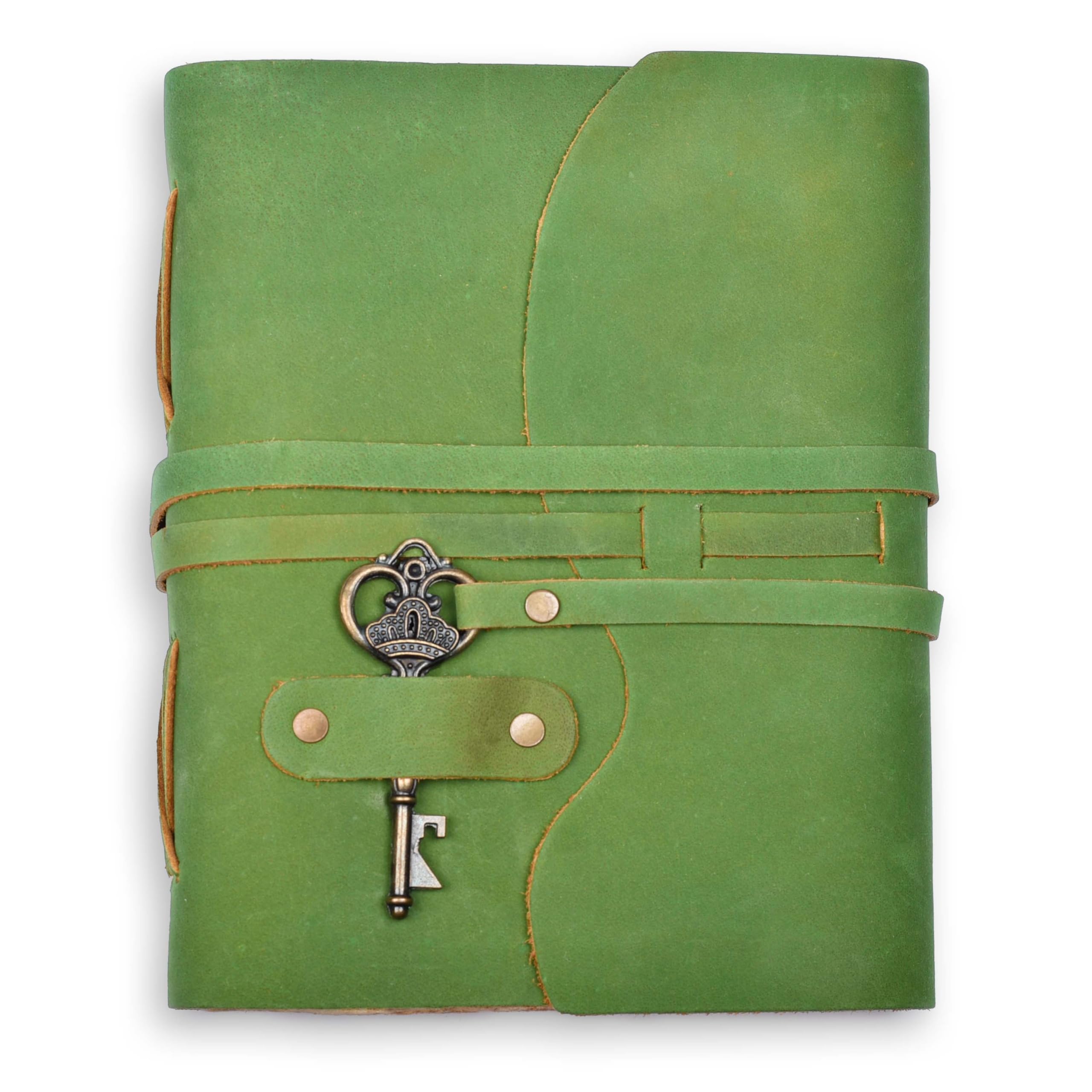 LEATHER VILLAGE Vintage Leather Journal, 200 Handmade Vintage Deckle Edge Paper, Leather bound Journal For Women Men - Image 2