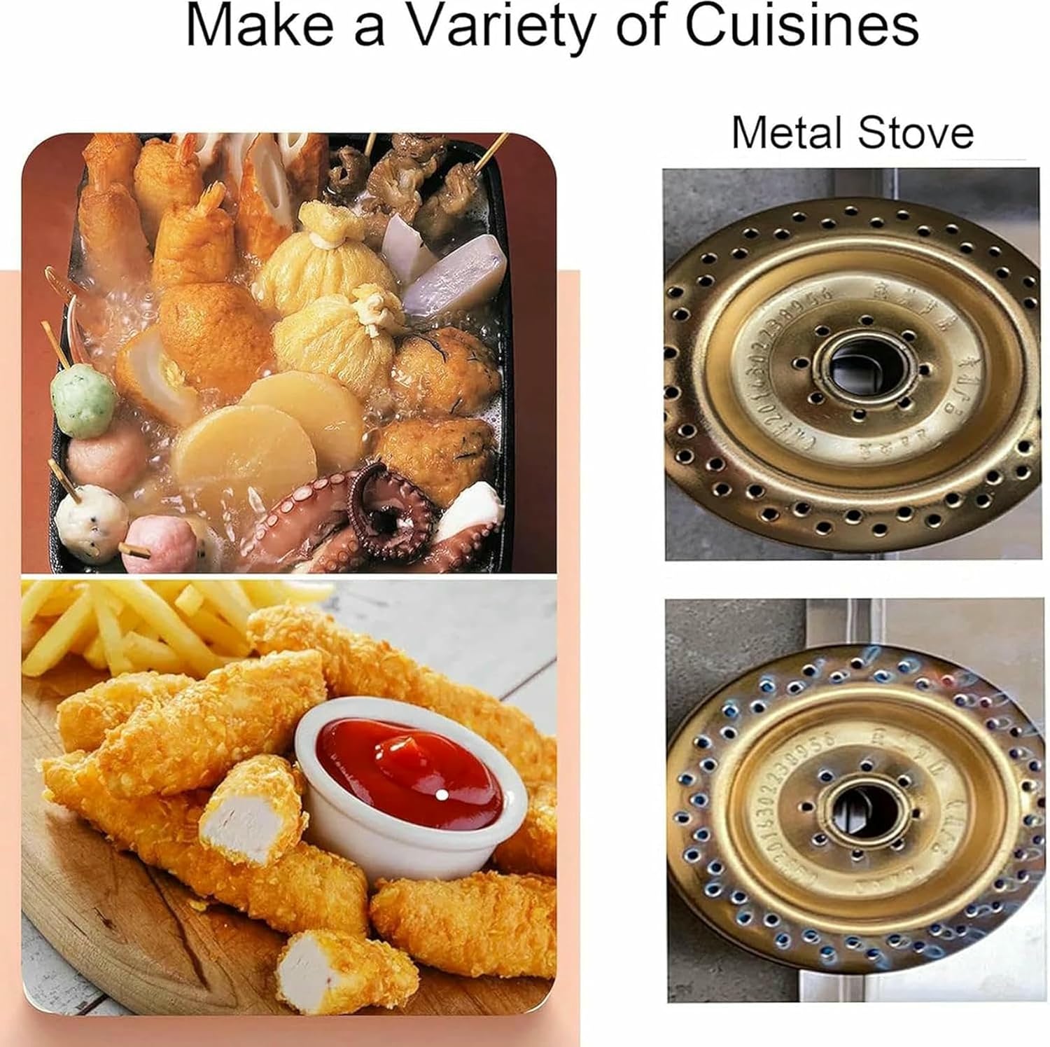 Commercial Fat Fryer Basket Deep Fryer 6L12L Commercial Gas Fryer, Stainless Steel Outdoor Cooker, for Home Kitchen Restaurant~/