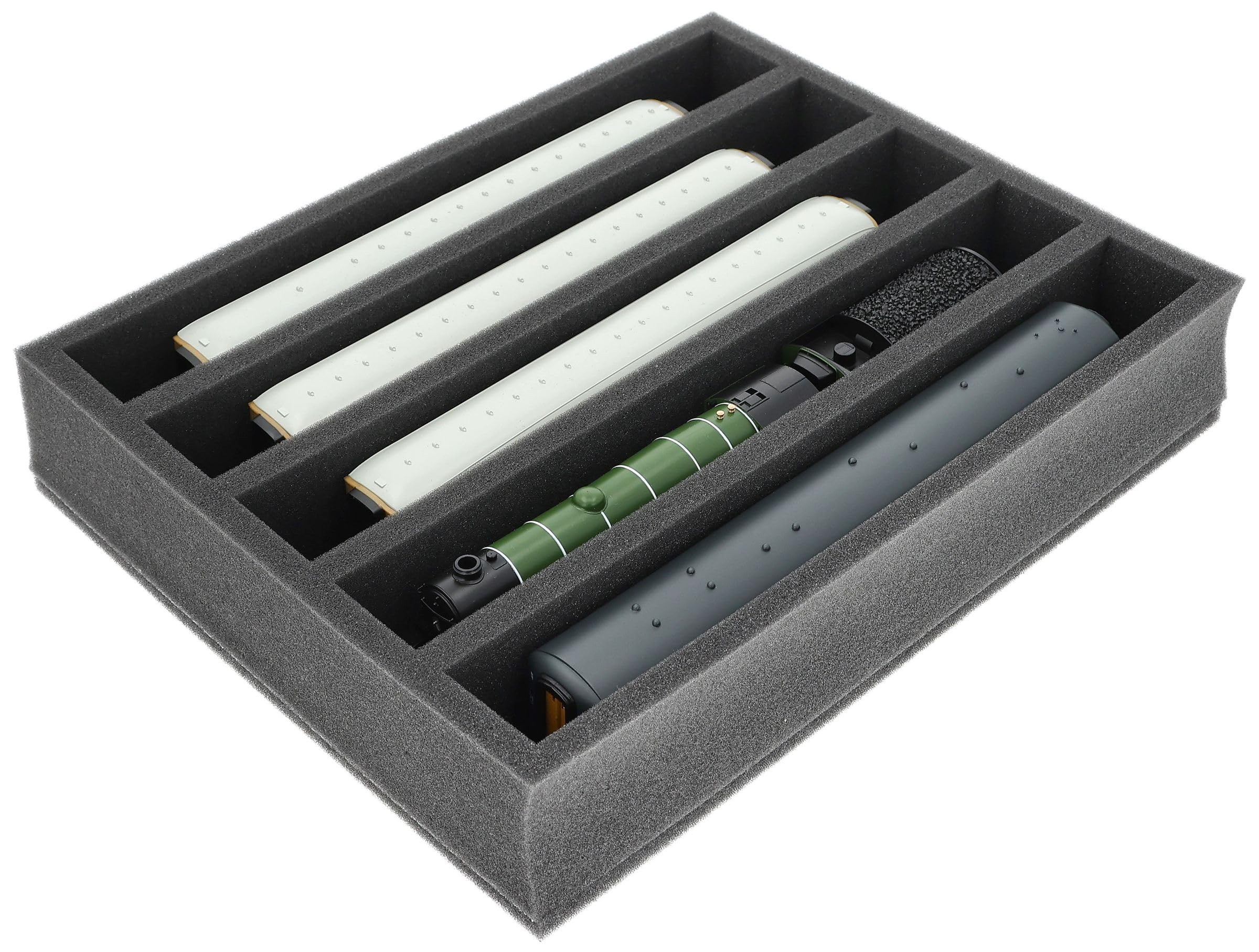 Feldherr Foam insert gauge 00 - standing - 5 slots for model railway - FS065A002