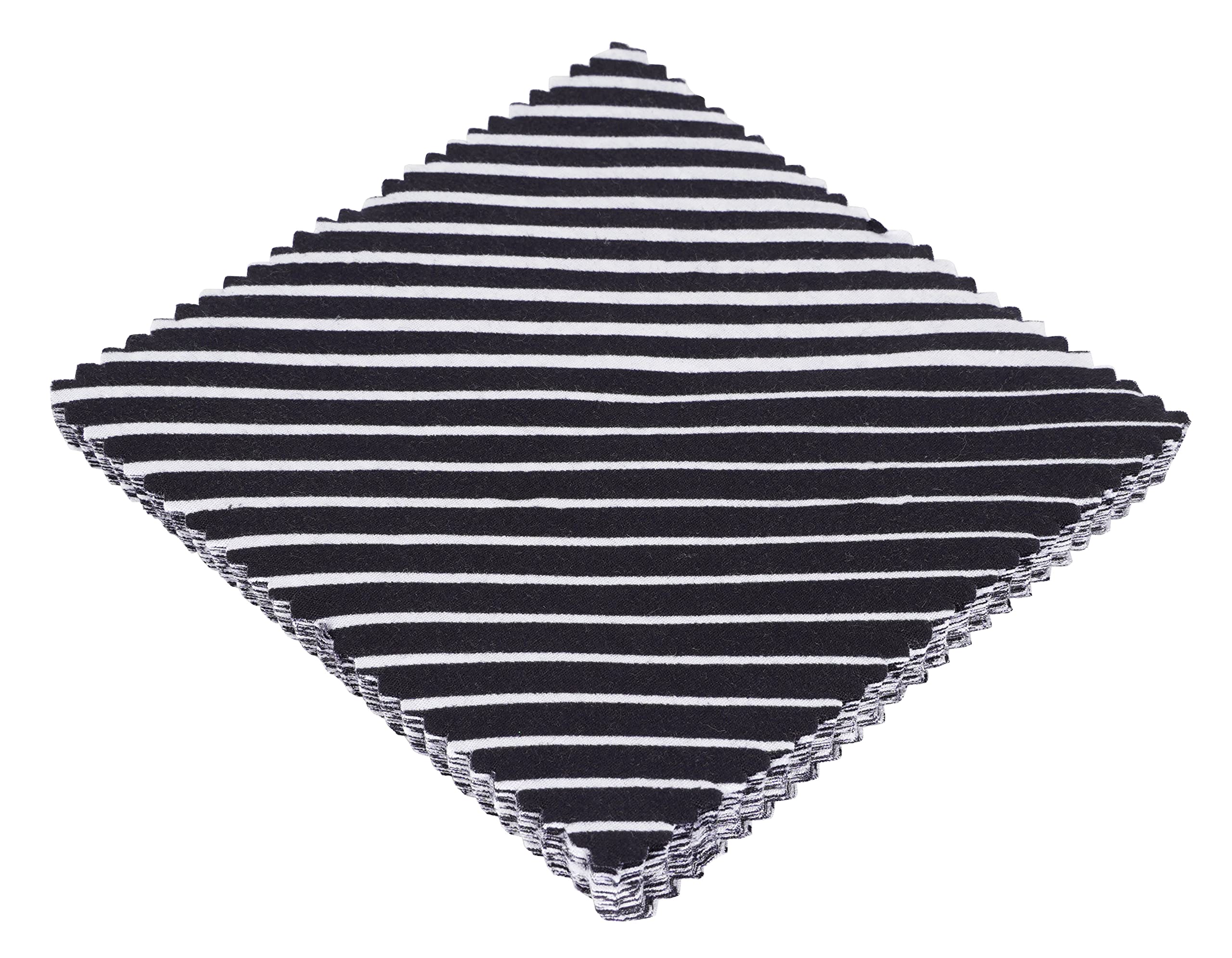 Soimoi Prect Precut 10 Pollici Stampe Geometriche In Cotone Tessuto Bundle Trapuntatura Quadrati Charm Pack Fai Da Te Patchwork Per Cucito - Bianco E Nero