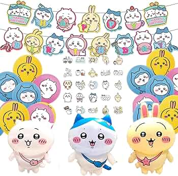 Amazon.co.jp: ちいかわ誕生日飾り付けセット ハッピーバースデー