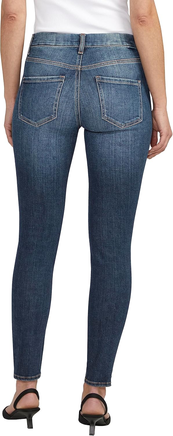 JAG Jeans Women's Maya Mid Rise Skinny Leg Jeans, Night Flight Blue, 8 Short - Image 2