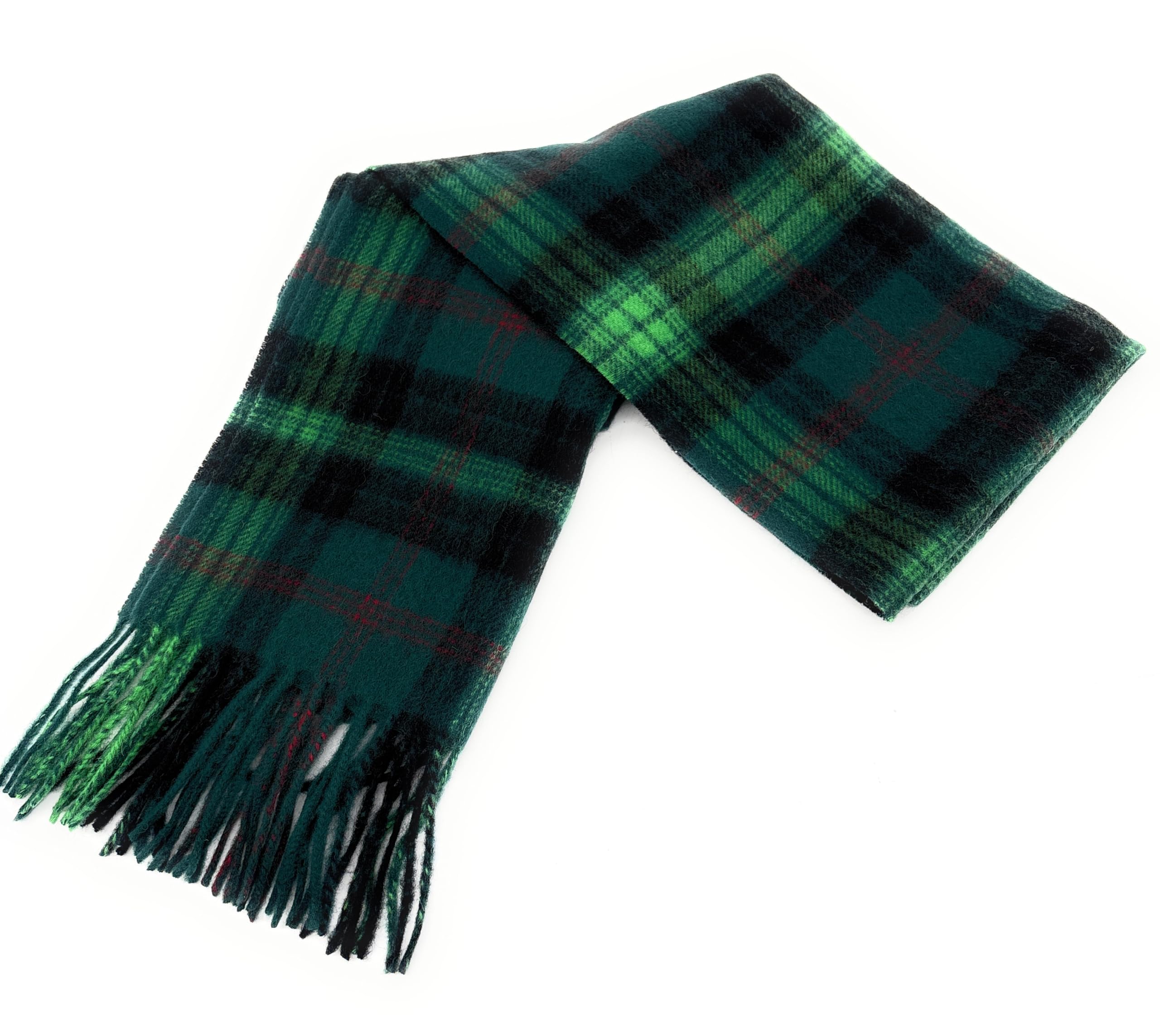 Scottish Essence Unisex Ross Hunting Traditional Scottish Pure Lambswool Tartan Clan Scarf, Winter Accessory (Ross Hunting)