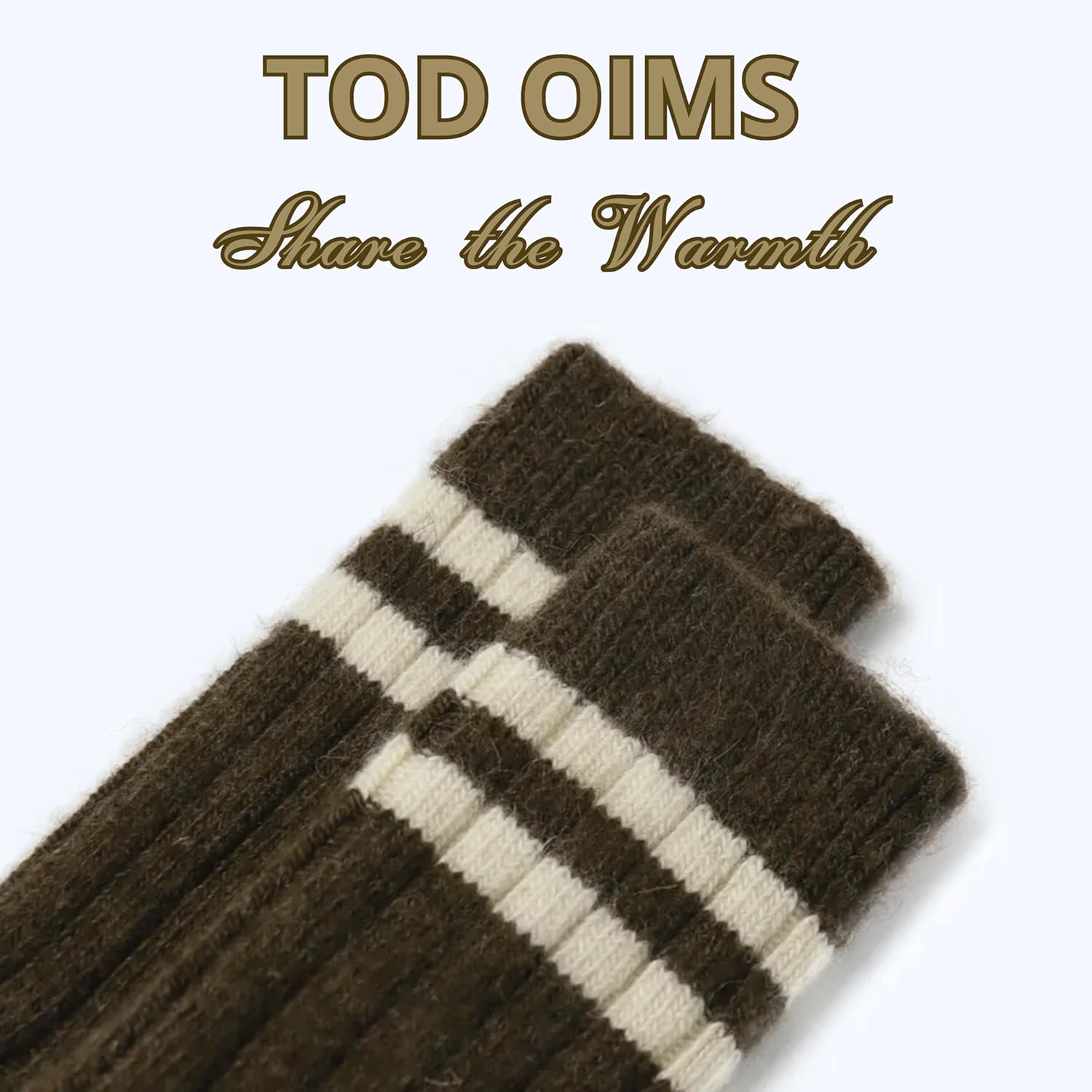Merino Wool Socks 4 Pairs, Classic Rib-Knit Crew (92% Merino Wool), Cozy Thick Winter Home Socks, Medium US 7–10.5, Made in Mongolia, Premium Quality