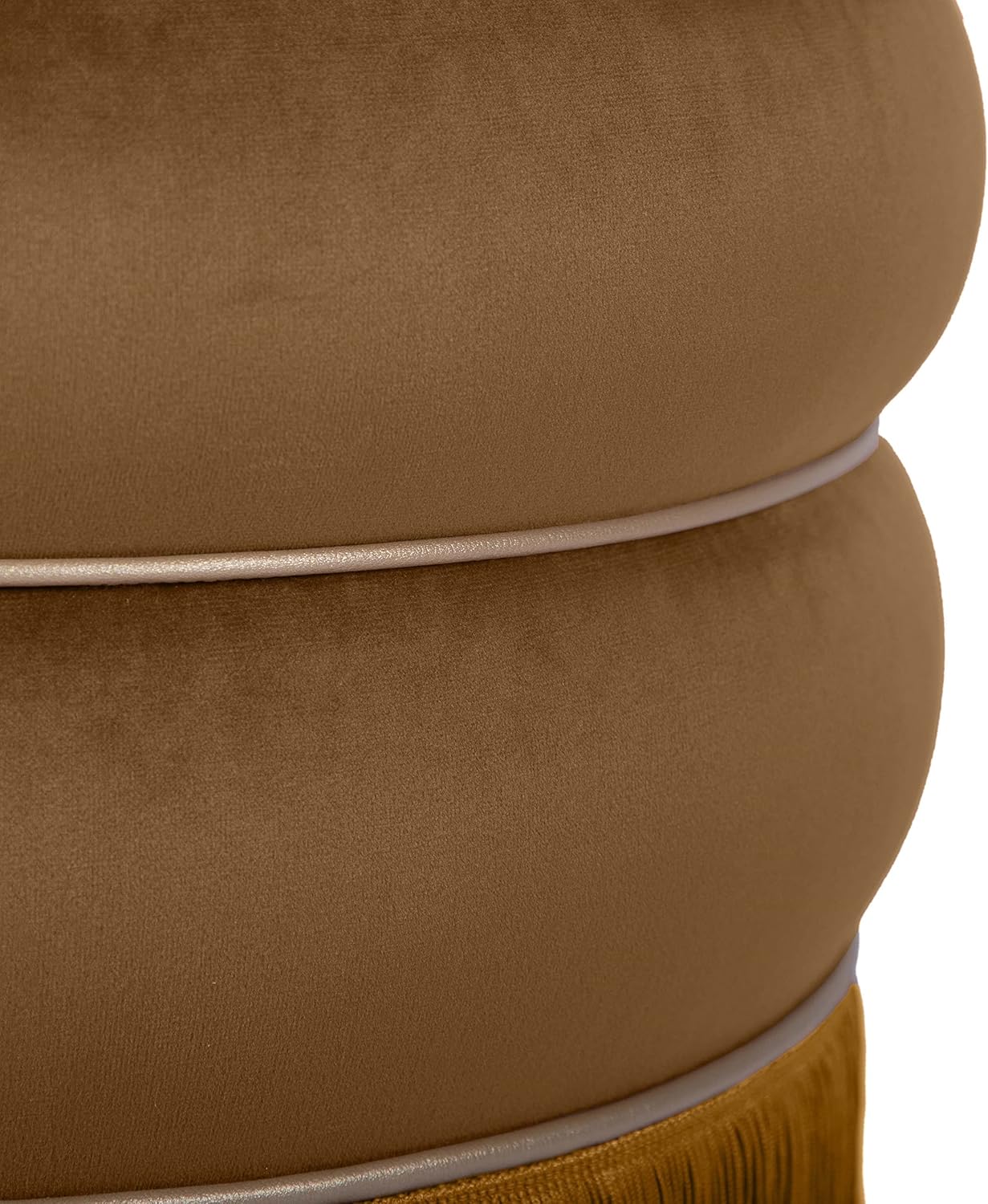 Tov Furniture Lakka Green Ottoman (Chocolate)