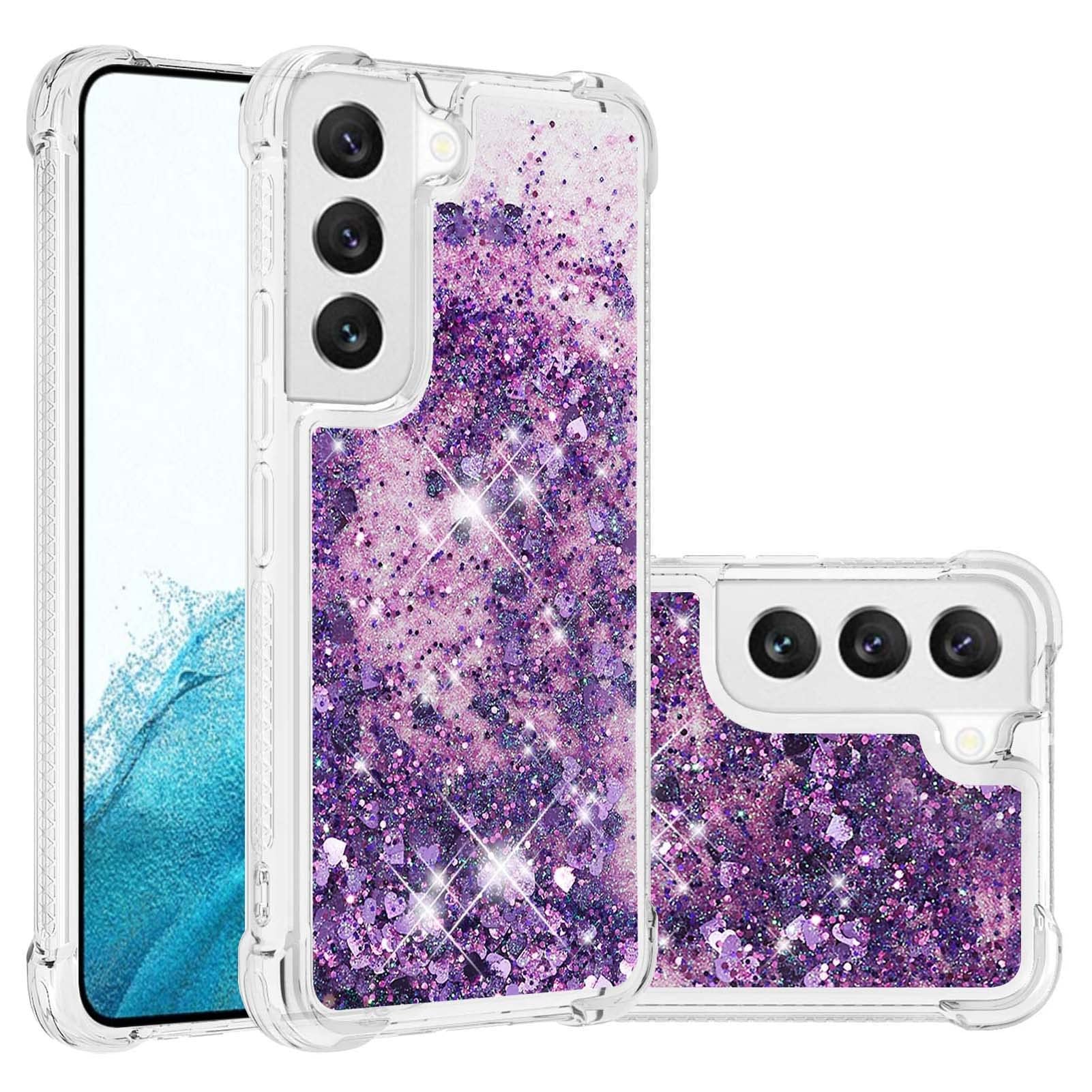 Coque paillettes Samsung S23 Plus transparente liquide girly - 8